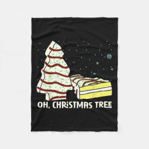 Manta Polar Camiseta de pasteles Oh, Christmas Tree divertidos