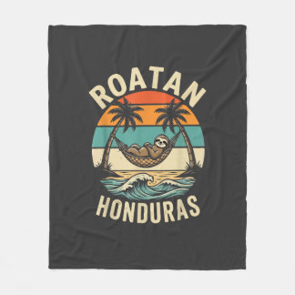 Manta Polar Camiseta de Perezoso de Roatán Honduras