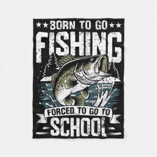 Manta Polar Camiseta de pesca para adolescentes obligados a ir