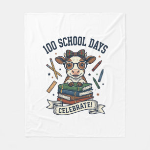 Manta Polar Camiseta de profesor grabado vintage de vaca de 10