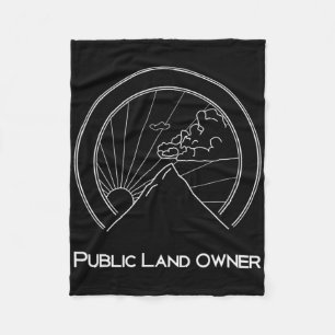 Manta Polar Camiseta de propietario de tierras públicas - Esca