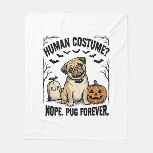 Manta Polar Camiseta de Pug de Halloween Ropa de Perro Diverti