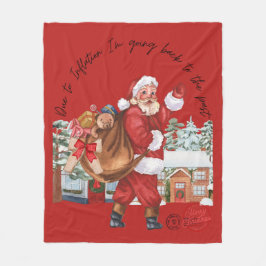Manta Polar Camiseta de regalos divertidos de Navidad