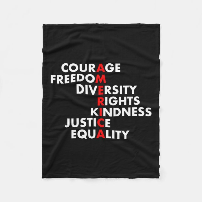 Manta Polar Camiseta de Trump (Anverso)