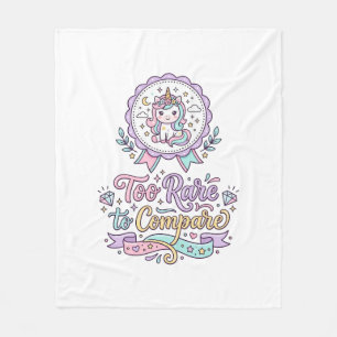 Manta Polar Camiseta De Unicornio Demasiado Raro Para Comparar