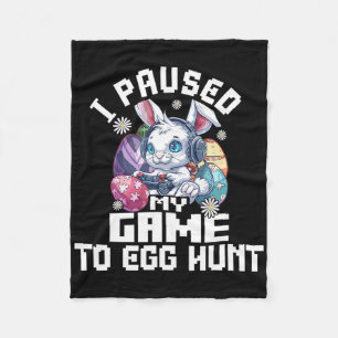 Manta Polar Camiseta de videojuego de Pascua para niños Pausé