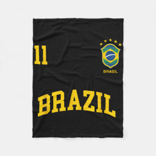 Manta Polar Camiseta deportiva del equipo de fútbol brasileño