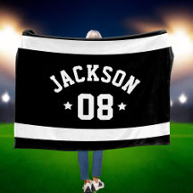 Camiseta Deportiva Negra Nombre y Número
