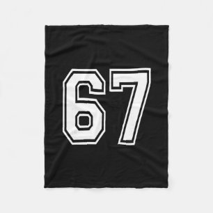 Manta Polar Camiseta deportiva uniforme numerado número 67 equ