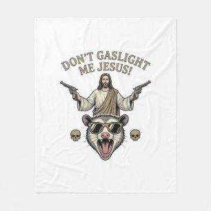 Manta Polar Camiseta Diseño de Grabado Antiguo de Jesús Zarigü
