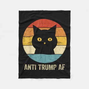 Manta Polar Camiseta divertida anti Trump retro gato anti Trum