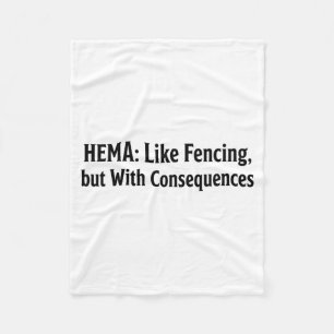 Manta Polar Camiseta Divertida de HEMA - Como Esgrima Pero Con