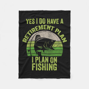 Manta Polar Camiseta Divertida de Pesca para Hombres Jubilados