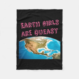 Manta Polar Camiseta divertida feminista Earth Girls Are Queas