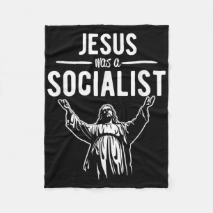 Manta Polar Camiseta Divertida Jesús Era Un Socialista Jesús R