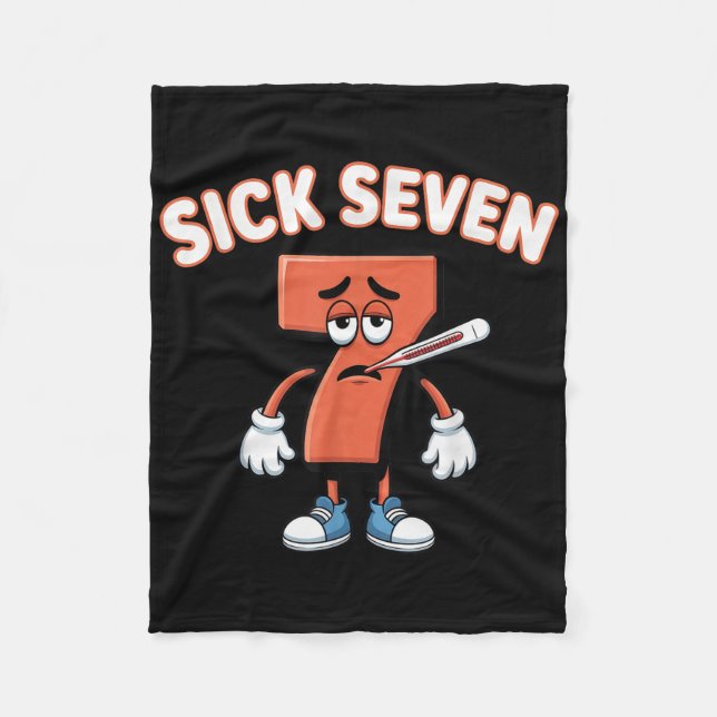 Manta Polar Camiseta divertida Sick Seven Meme Six Seven _4  (Anverso)
