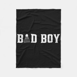 Manta Polar Camiseta Gráfica Chico Malo Bádminton Jugador Depo