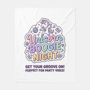 Manta Polar Camiseta gráfica de tipografía negrita Unicorn Boo