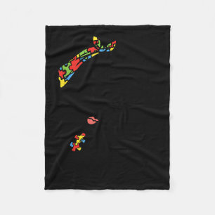Manta Polar Camiseta Indestructible de Mamá con Autismo Concie