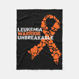 Manta Polar Camiseta irrompible de guerrero de leucemia Concie