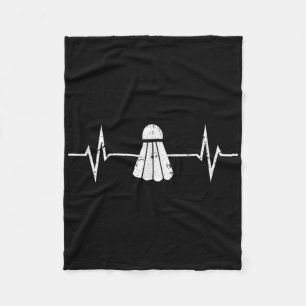 Manta Polar Camiseta Latido de Corazón de Bádminton Regalo Gru