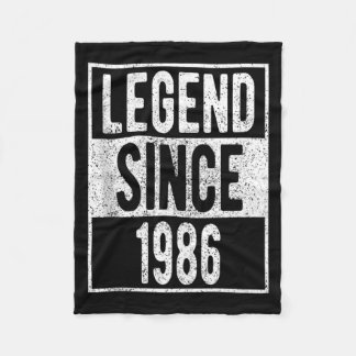 Manta Polar Camiseta Leyenda Desde 1986 36 Años Regalos 36º
