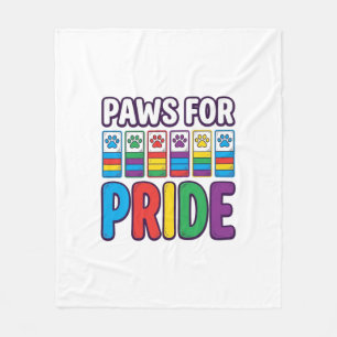 Manta Polar Camiseta para amantes de mascotas con huella de pa