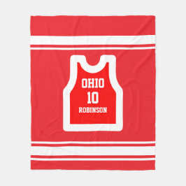 Manta Polar Camiseta personalizada del jugador de baloncesto