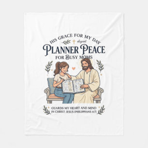 Manta Polar Camiseta Planificadora de Madre Educadora en Casa