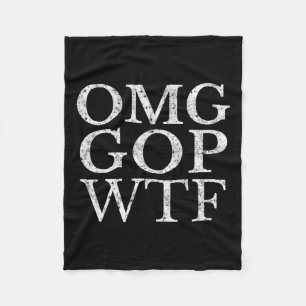 Manta Polar Camiseta Republicana Anti Trump