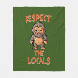 Manta Polar Camiseta Sasquatch Respect, Bigfoot, Pacific NW
