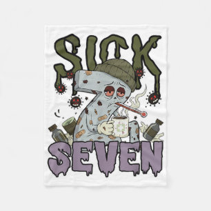 Manta Polar Camiseta Sick Seven Meme 67 Seis Siete Juego de Pa