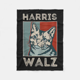 Manta Polar Camiseta sin mangas divertida de gato Harris Wheim