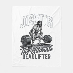 Manta Polar Camiseta Vector Vintage Levantador de Peso Muerto 