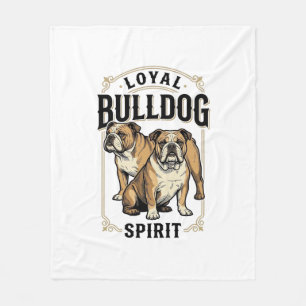 Manta Polar Camiseta Vintage Bulldog Camiseta de Grabado de Bu
