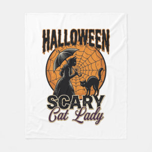 Manta Polar Camiseta Vintage de Bruja de Halloween de Señora G