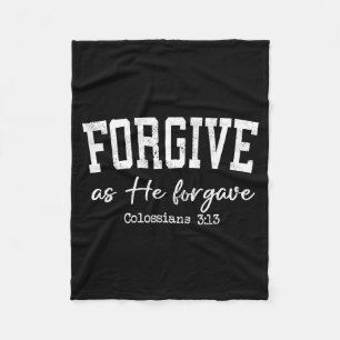 Manta Polar Camisetas cristianas para mujeres Perdona como él