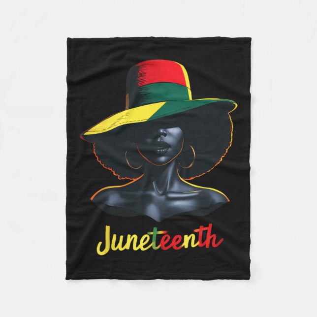 Manta Polar Camisetas Juneteenth Mujeres  (Anverso)