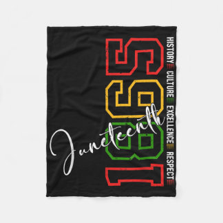 Manta Polar Camisetas Juneteenth Mujeres Hombres Afroamericano