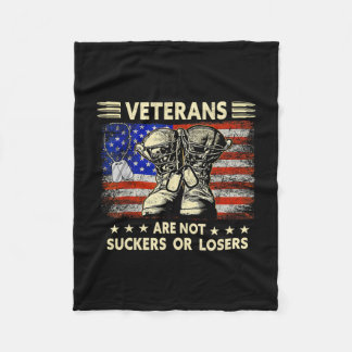 Manta Polar Camisetas para hombres veteranos no son perdedores
