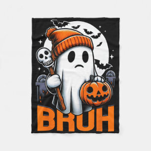 Manta Polar Camisetas Retro Halloween Para Hombres Mujeres Bru