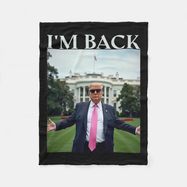 Manta Polar Camisetas Trump Para Hombres 2025 (Anverso)