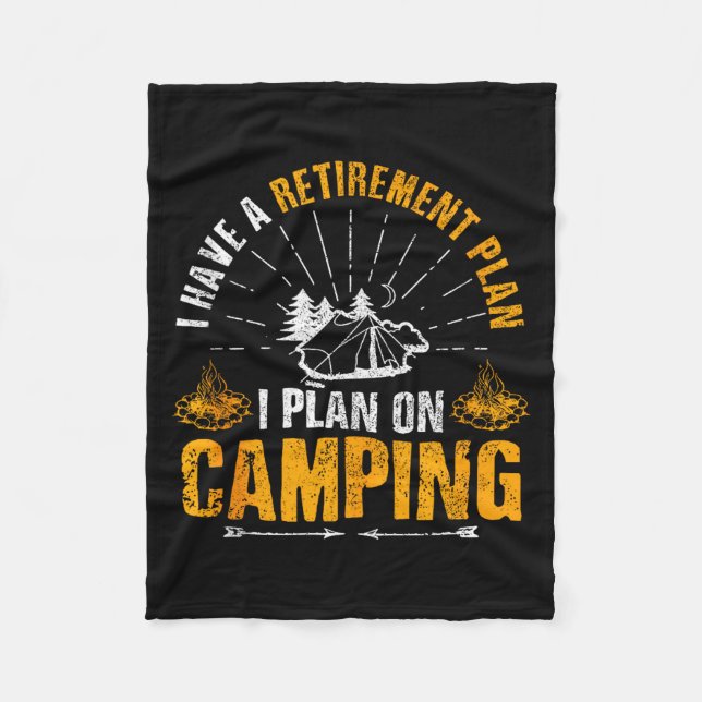 Manta Polar Camng Retirement Gift Funny Quote Outdoor Retired  (Anverso)