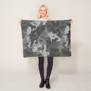 Manta Polar Camo 4/camoflauge/manta para bebés con animales
