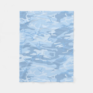 Manta Polar Camo azul descolorado