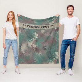 Manta Polar Camo Biohazard Woodland con funda de papel de text