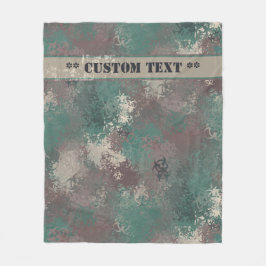 Manta Polar Camo Biohazard Woodland con funda de papel de text