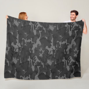 Manta Polar Camo de Carbón