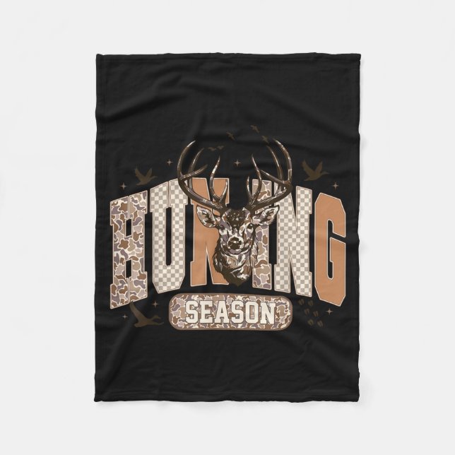 Manta Polar Camo Deer Hunting Season Wildlife Buck Antlers Hun (Anverso)