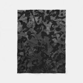 Manta Polar Camo moderno - Negro y gris oscuro - camuflaje